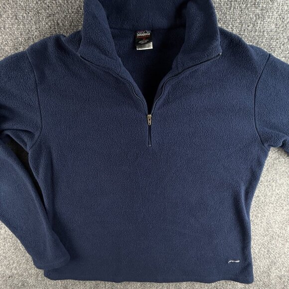 VTG Patagonia Capilene Fleece Jacket 43482 Women Lightweight Blue 1/2 Zip USA - Picture 1 of 16